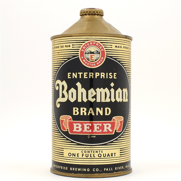 Bohemian Beer Quart Cone Top EXCEPTIONAL RARE 203-15
