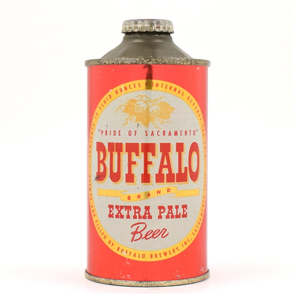 Buffalo Beer Cone Top SCARCE CLEAN 155-14