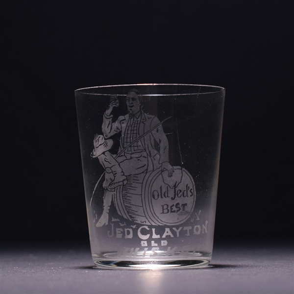 Jed Clayton Old Whiskey Pre-Pro Etched Shot Glass
