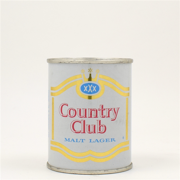 Country Club Malt LAGER 8 Ounce Flat Top PEARL 240-38