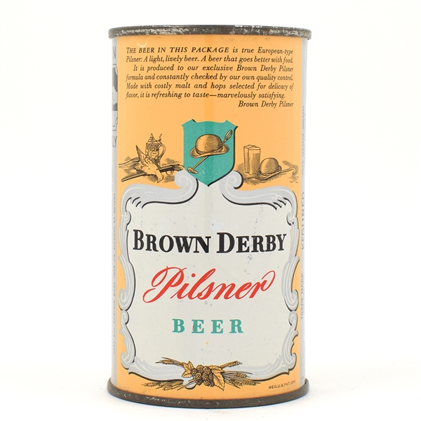 Brown Derby Beer Instructional Flat Top SALEM 42-31 USBCOI 134