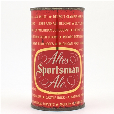 Altes Sportsman Ale Set Flat Top TY COBB 30-38