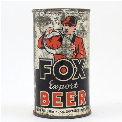 Fox Export Beer Instructional Flat Top RARE EARLY SILVER 64-37 USBCOI 289