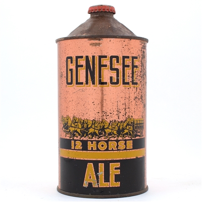 Genesee 12 Horse Ale Quart Cone Top 209-18