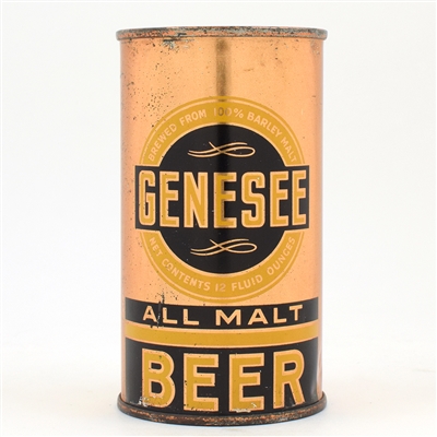 Genesee All Malt Beer Instructional Flat Top SPLIT OI SCARCE 68-28 USBCOI 331