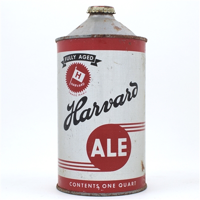 Harvard Ale Quart Cone Top SILVER 211-18