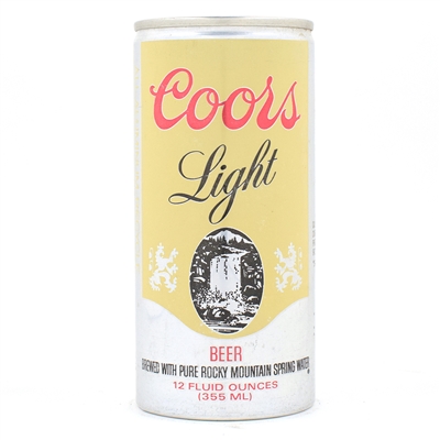 Coors Light Beer Tall 12 Ounce Aluminum Test Pull Tab 230-22