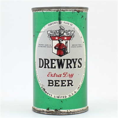 Drewrys Beer Sports Series Flat Top SOUTH BEND GREEN-WHITE UNLISTED