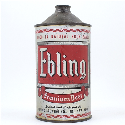 Ebling Beer Quart Cone Top SCARCE 207-5