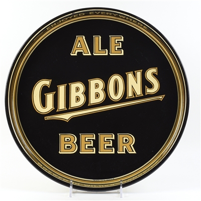 Gibbons Ale-Beer 1930s Large 14" Serving Tray SWEET