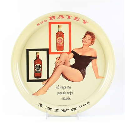 Ron Batey Rum 1950s Pin-up Girl Serving Tray