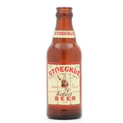 Stoeckle Beer 1940s 7 Ounce ACL Bottle