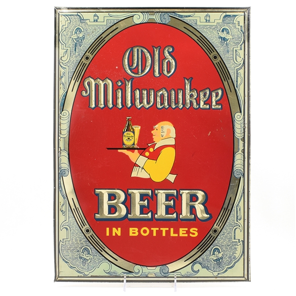 Old Milwaukee Beer 1930s Tin Over Cardboard Sign