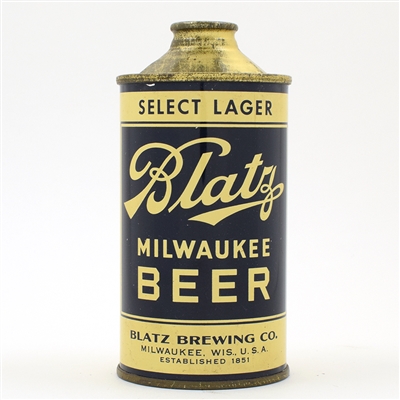 Blatz Beer Cone Top 153-13