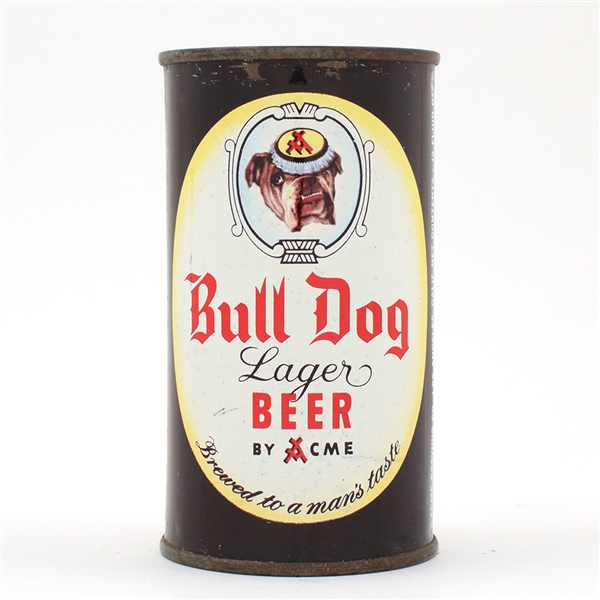 Bull Dog Beer Flat Top LOS ANGELES WHITE MANDATORY 45-16