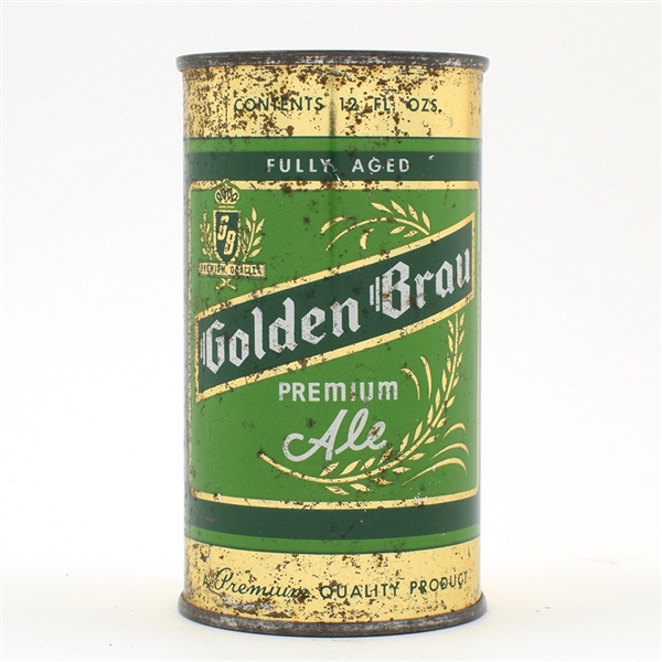 Golden Brau Ale Flat Top GB IN BLACK SHIELD 72-19