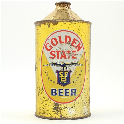 Golden State Beer Quart Cone Top SCARCE 211-7