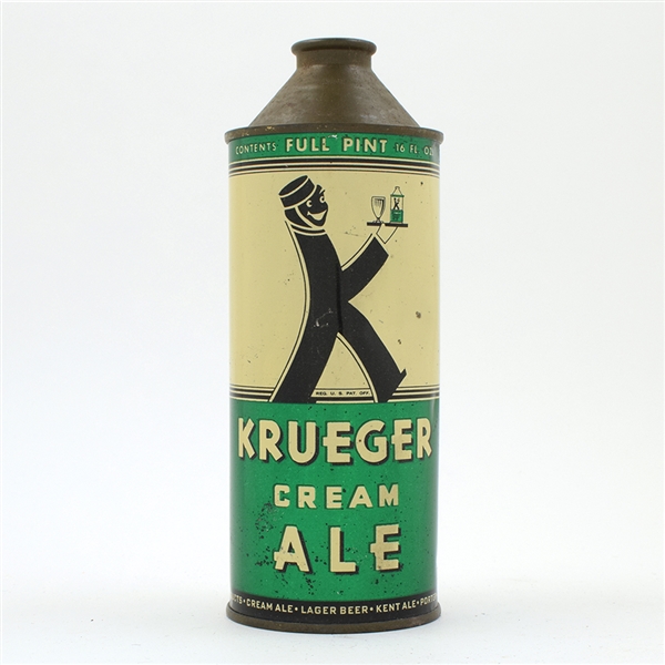 Krueger Ale 16 Ounce Cone Top CLEAN 231-19