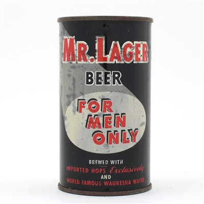 Mr Lager Beer Flat Top DESIRABLE SCARCE 100-28