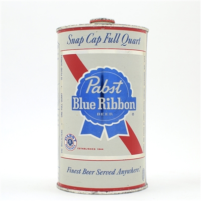 Pabst Blue Ribbon Beer Quart Snap Cap MILWAUKEE LIKE NEW 217-6