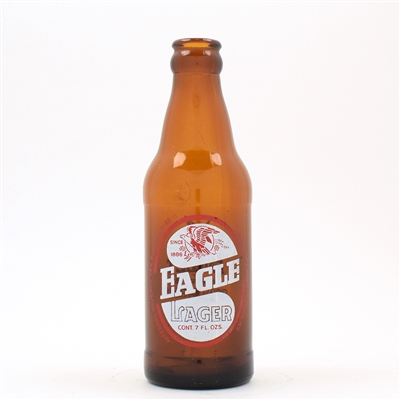 Eagle Beer 7 Ounce 2-sided 2-color ACL Bottle RARE NL