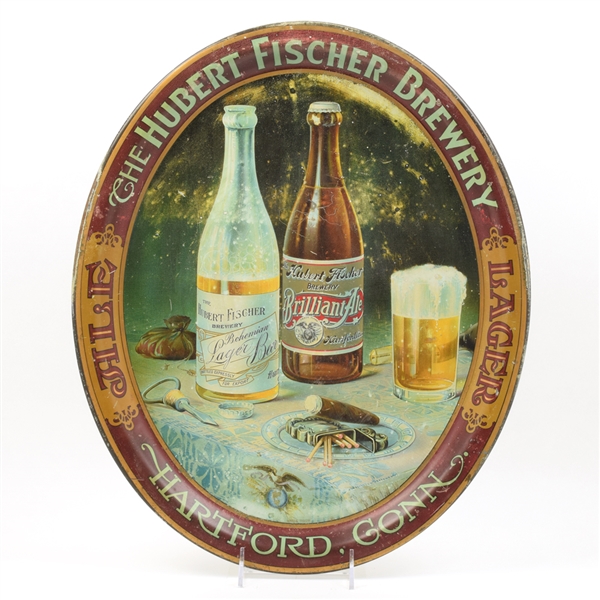 Hubert Fischer Brewery Pre-Prohibition Serving Tray RARE