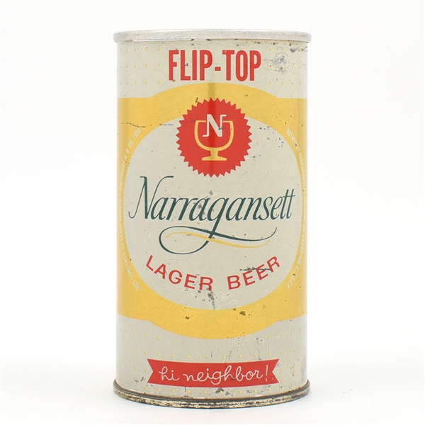 Narragansett Beer Zip Top FLIP TOP METALLIC 95-38