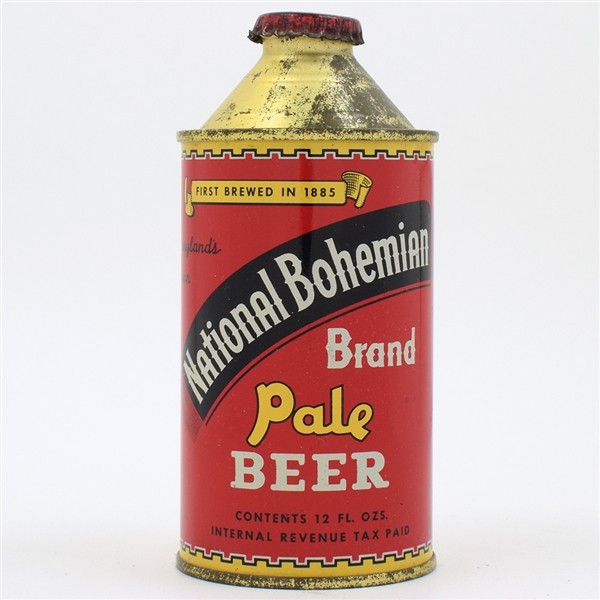 National Bohemian Beer Cone Top NEAR MINT BEAUTY 175-5