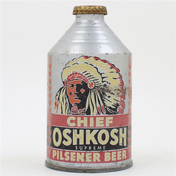 Chief Oshkosh Beer Crowntainer SCARCE 192-25