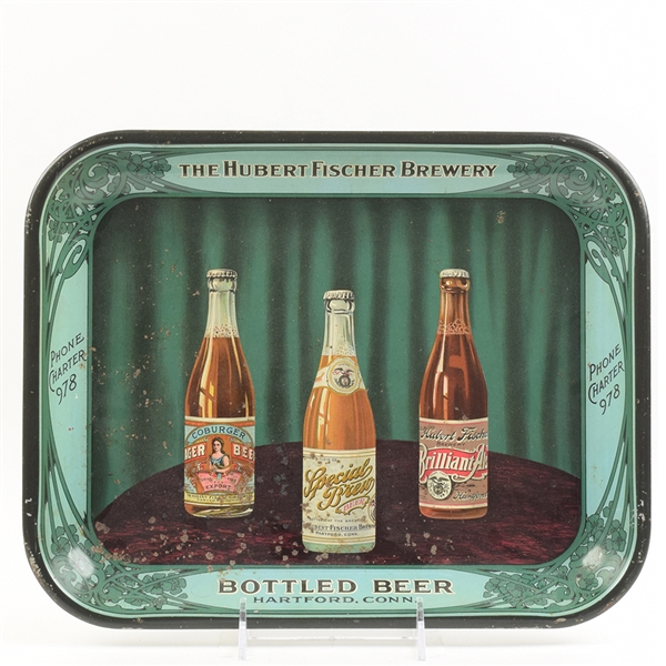Hubert Fischer Brewery Pre-Prohibition Serving Tray