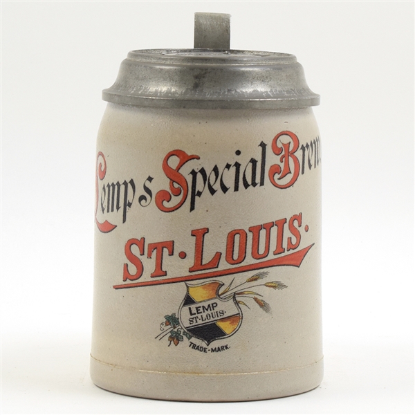 Lemp Special Brew Pre-Prohibition Stoneware Tankard NICE