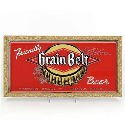Grain Belt 1930s Reverse Painted Sign