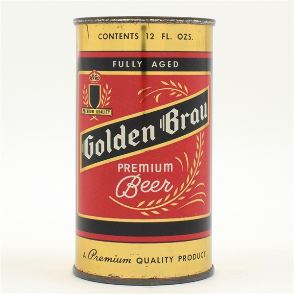 Golden Brau Beer Flat Top NO GB IN SHIELD 72-22