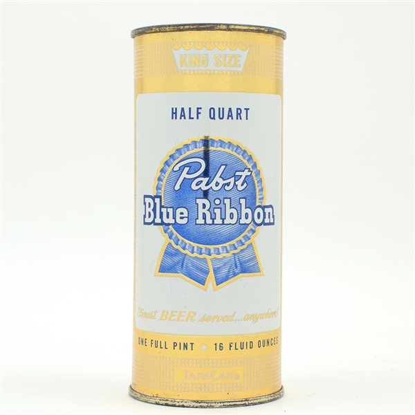 Pabst Blue Ribbon Beer 16 Ounce Flat Top MILWAUKEE ALCOHOL LID MINTY 233-24