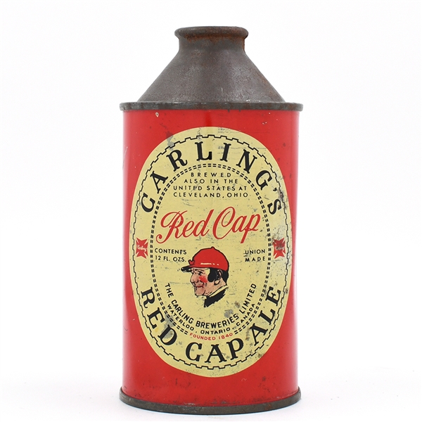 Carlings Red Cap Ale Canadian Cone Top