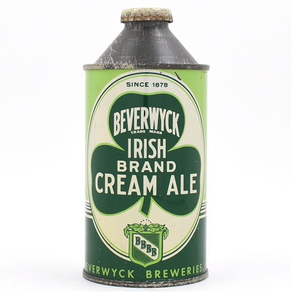Beverwyck Irish Brand Ale Cone Top 1878 DATE 152-6