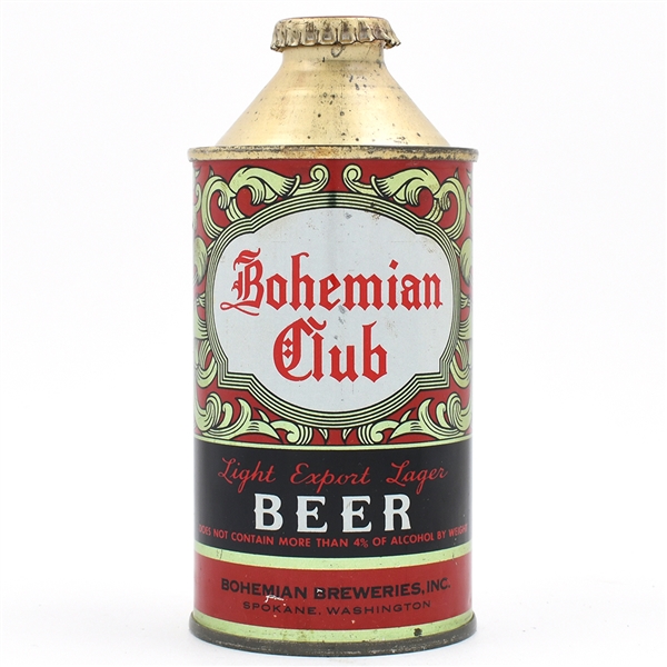 Bohemian Club Beer Cone Top IRTP SWEET 154-7