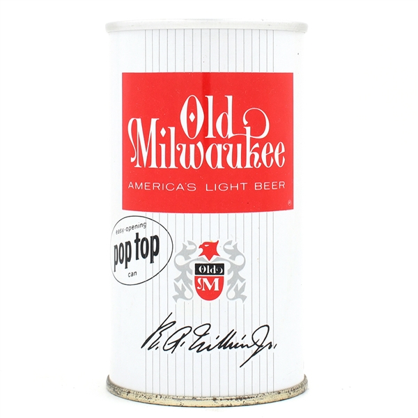 Old Milwaukee Beer Zip Top POP TOP PROMO MILWAUKEE 102-1