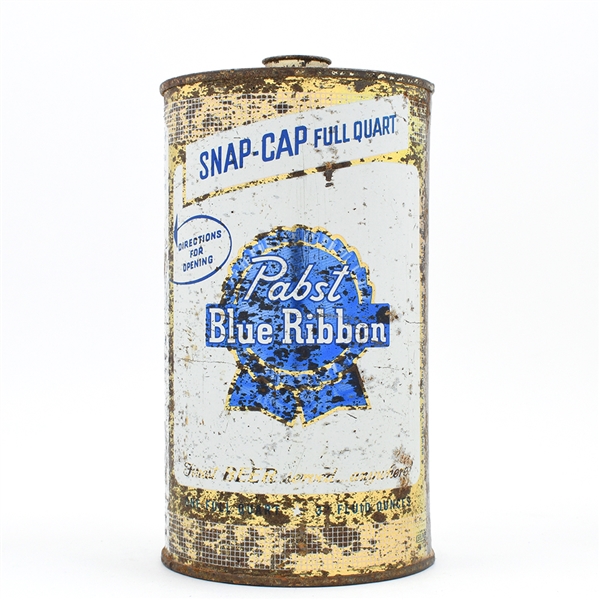 Pabst Blue Ribbon Quart Snap Cap STRONG BEER TOP MILWAUKEE 217-3