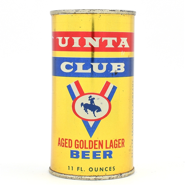 Uinta Club Beer 11 Ounce Flat Top TOUGH AND CLEAN 142-9