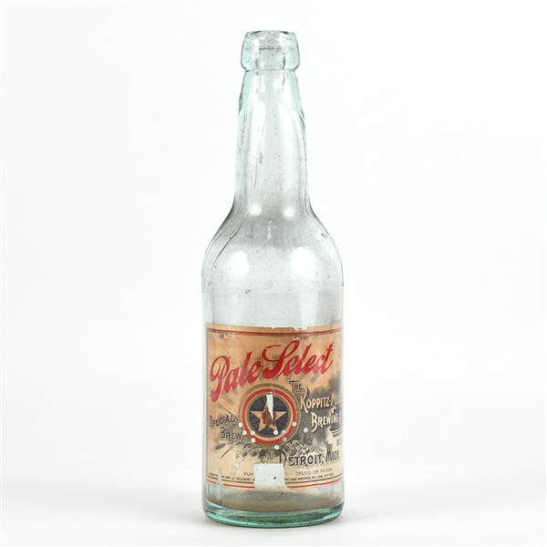 Koppitz-Melchers Pale Select Beer Pre-Prohibition Blob Top Bottle