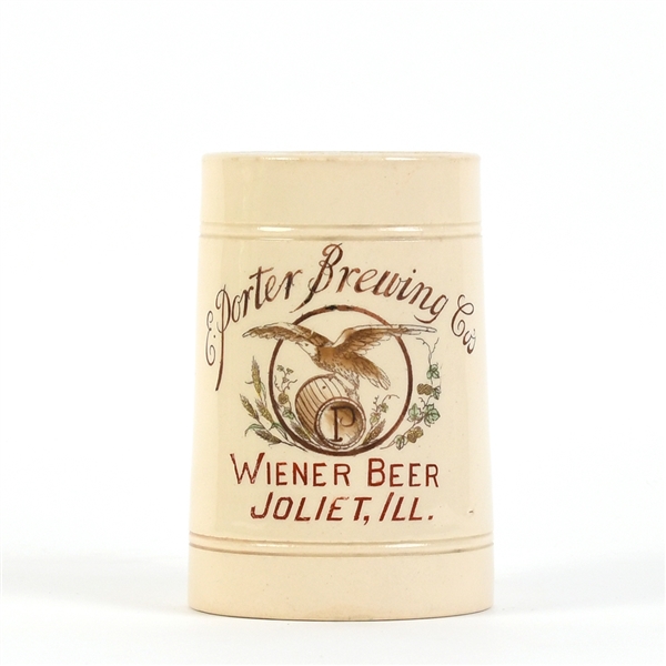 Porter Brewing Wiener Beer Pre-Prohibition Glazed Ceramic Mug