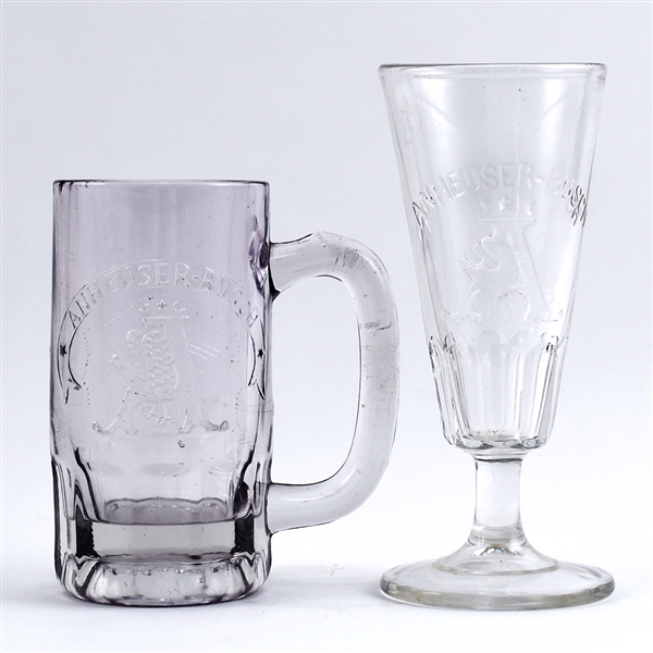 Anheuser-Busch Embossed Pre-Pro Glass and Mug
