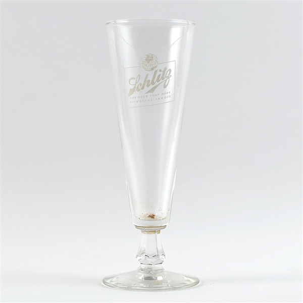 Schlitz Beer 1940s ACL Pilsener Glass