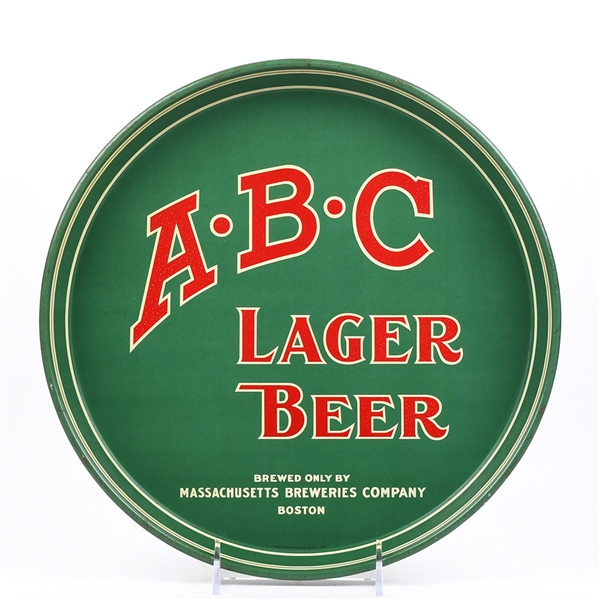 ABC Beer Pre-Prohibition Serving Tray BOSTON RARE GEM
