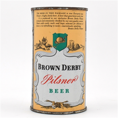 Brown Derby Beer Instructional Flat Top RAINIER 42-19 USBCOI 133