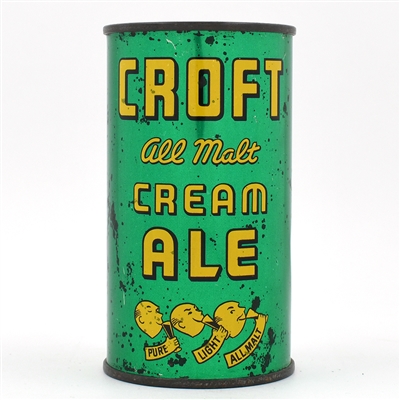 Croft All Malt Ale Flat Top SCARCE CLEAN 52-19