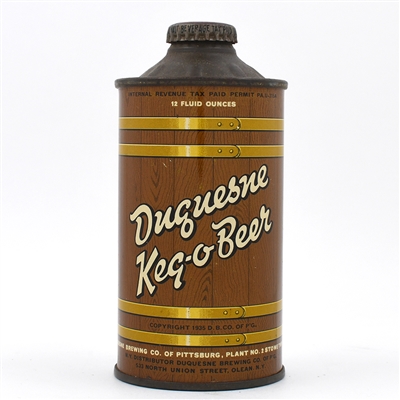 Duquesne Keg-o-Beer Cone Top 159-24