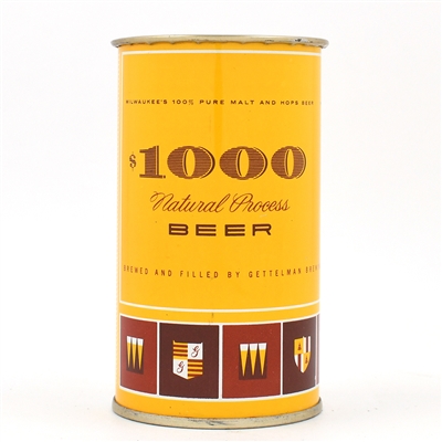 1000 Dollar Beer Flat Top Drinking Cup GETTELMAN MINTY 109-13