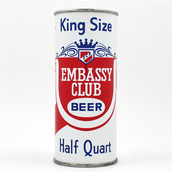 Embassy Club Beer 16 Ounce Flat Top MINTY SCARCE 229-1